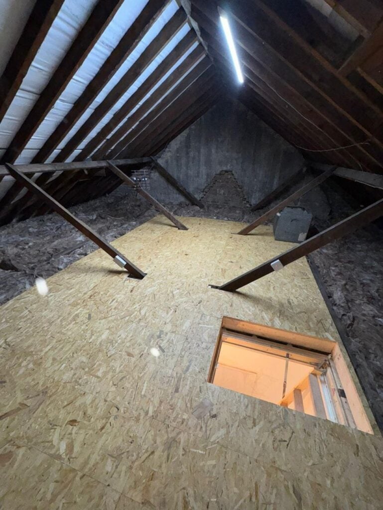 Fully boarded loft with premium boarding